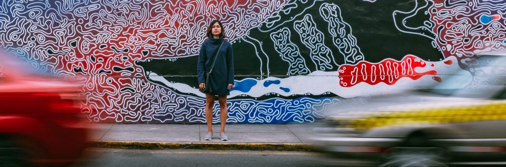 Adidas Shoes painted on the wall